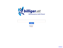 Tablet Screenshot of billiger.at